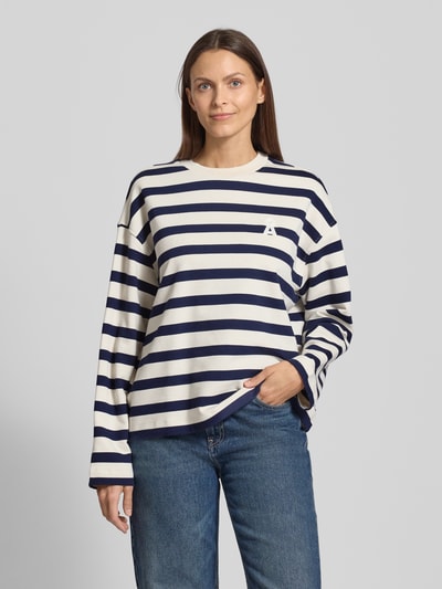 Armedangels Oversized sweatshirt van puur biologisch katoen, 'ICONIC FRANKAA BOLD' Marineblauw - 4
