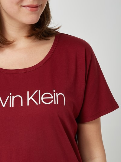 Calvin Klein Womenswear T-Shirt mit Logo-Print Bordeaux 3