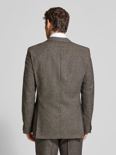 BOSS Regular Fit Anzugsakko aus Woll-Mix mit Seide Modell 'JASPER' Mittelbraun 5
