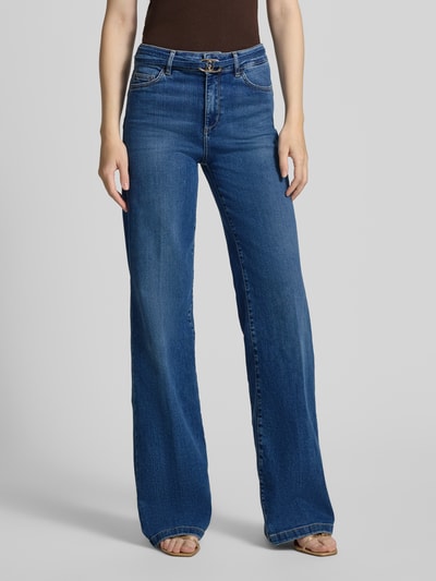 Liu Jo White Flared jeans in 5-pocketmodel Donkerblauw - 4