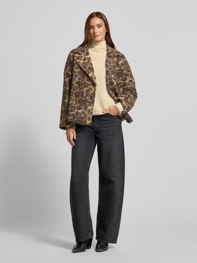 MORE & MORE Regular Fit Jacke aus Woll-Mix mit Reverskragen Camel 1
