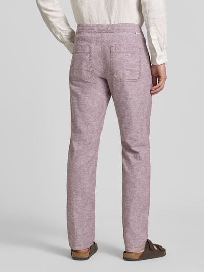 Tom Tailor Gerade Hose aus Leinen-Baumwoll-Mix Hazel Melange 5