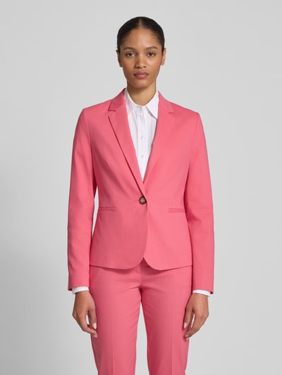 Christian Berg Woman Selection Regular Fit Blazer aus  Baumwoll-Mix mit Leinen-Anteil Pink 4