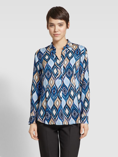 Betty Barclay Bluse mit grafischem Muster Blau 4