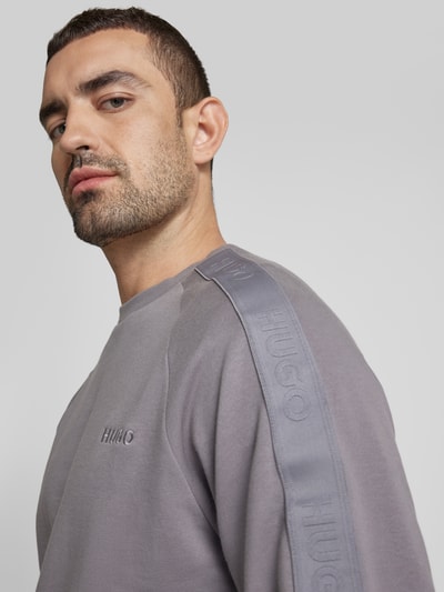 HUGO Sweatshirt met ronde hals Middengrijs - 3