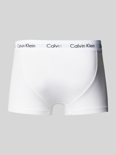 Calvin Klein Underwear Trunks aus Viskose mit Label-Bund im 3er-Pack Weiss 3