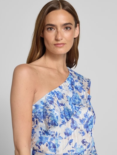 Adrianna Papell Abendkleid im One-Shoulder-Look mit Bindegürtel Hellblau 3