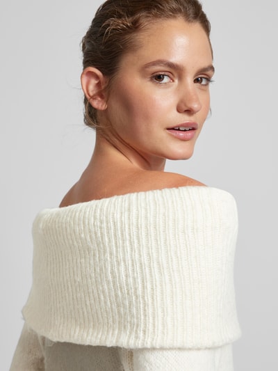 Gina Tricot Gebreide pullover in off shoulder-look Beige - 3