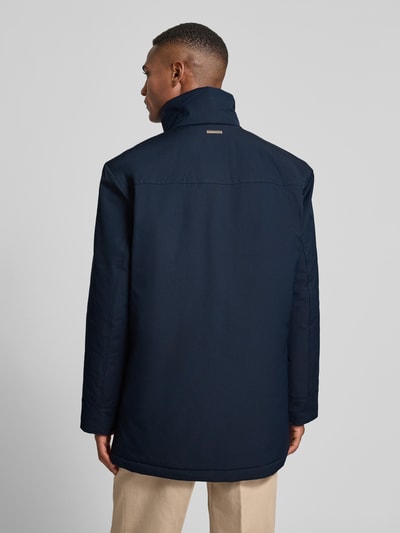 Christian Berg Men Jack met opstaande kraag en klepzakken Marineblauw - 5