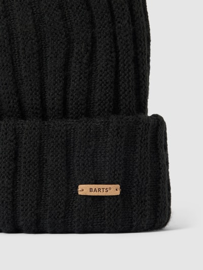 Barts Czapka beanie z detalem z logo model ‘Bayne’ Czarny 2