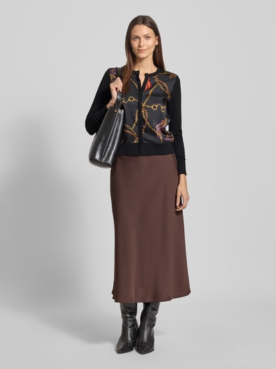 Lauren Ralph Lauren Gebreid jack met knoopsluiting, model 'OFRYAH' Zwart - 1