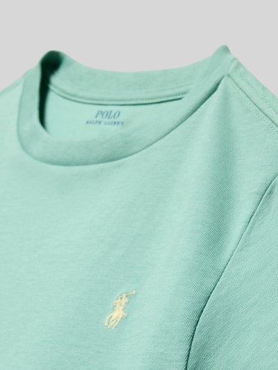 Produktfoto, Regular Fit T-Shirt aus reiner Baumwolle von Polo Ralph Lauren Kids in Optik: Unifarben mit Logo-Stitching, Kurzarm, Jersey