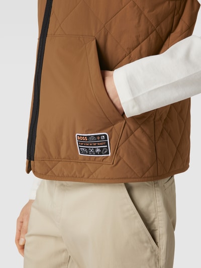 BOSS Orange Bodywarmer met labelpatch, model 'Okella' Beige - 3