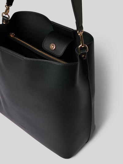Seidenfelt Hobo Bag in Leder-Optik Modell 'Nelma' Black 5