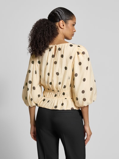 Jake*s Collection Blusenshirt mit Rundhalsausschnitt Ecru 5