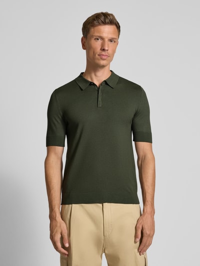 HUGO Regular Fit Poloshirt aus Viskose-Mix Modell 'SAN PETER-CV' Dunkelgruen 4