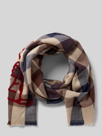 Codello Schal mit Label-Detail Blau 1