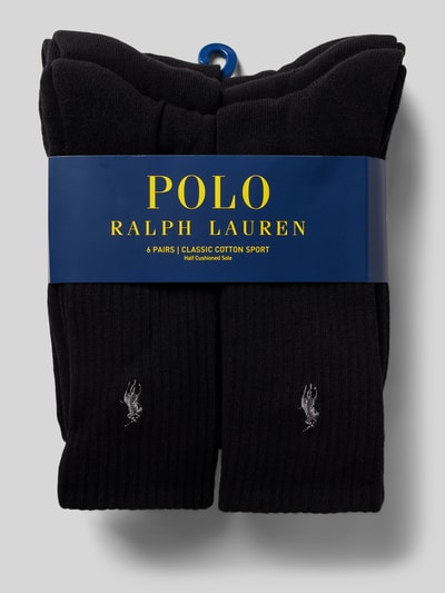 Polo Ralph Lauren Underwear Skarpety z wyhaftowanym logo w zestawie 6 szt. Czarny 3