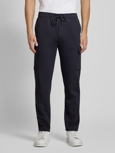 ECOALF Regular fit sweatpants met cargozakken, model 'LIMIAALF' Marineblauw - 4