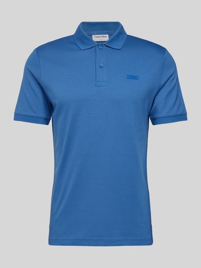 CK Calvin Klein Regular Fit Poloshirt mit Knopfleiste Petrol 2