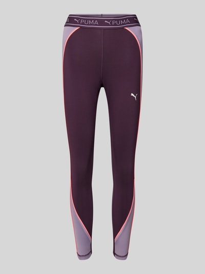 Puma Leggings mit elastischem Logo-Bund Pflaume 1