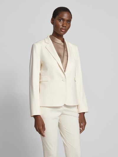 BOSS Slim Fit Blazer aus Viskose-Mix Modell 'JIA14' Offwhite 4