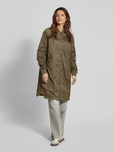 Beaumont Amsterdam Mantel mit Stehkragen Modell 'ALI' Khaki 4