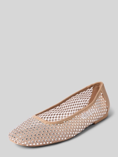 Steve Madden Ballerinas mit Allover-Strasssteinbesatz Modell 'AUDEN' Sand 1