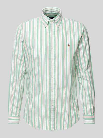 Polo Ralph Lauren Custom Fit Freizeithemd mit Button-Down-Kragen Gruen 2