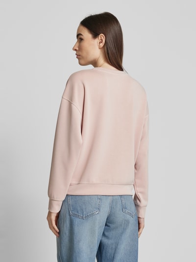 Jake*s Collection Sweatshirt mit gerippten Abschlüssen Rose 5