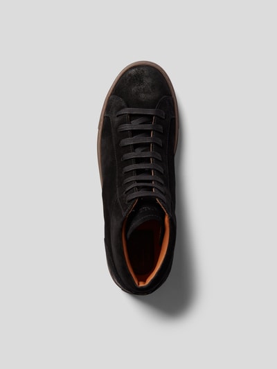 Doucal's High-Top-Sneaker aus Leder Schwarz 4