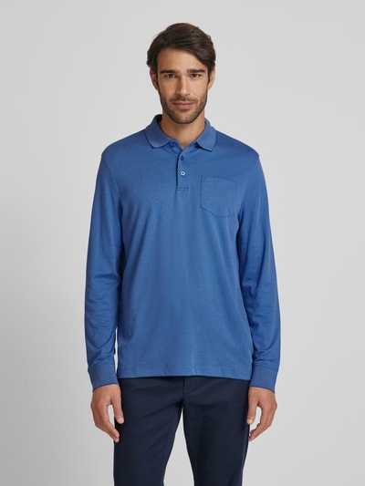 bugatti Poloshirt met borstzak Koningsblauw - 4