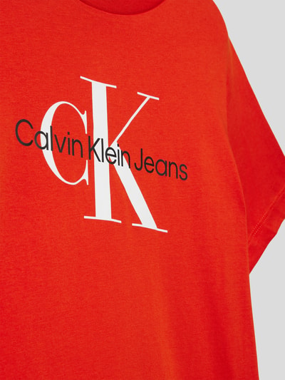 Calvin Klein Jeans T-Shirt mit Label-Print Terra 2