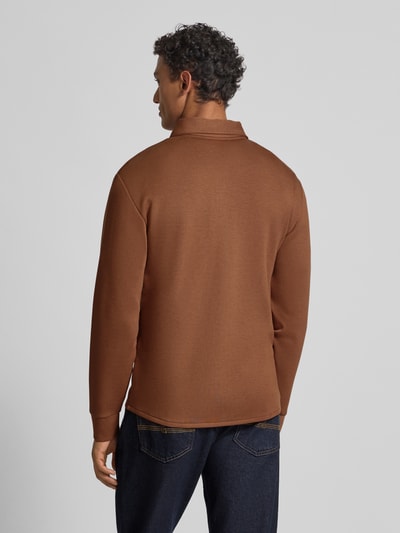 SELECTED HOMME Regular Fit Sweatjacke aus Viskose-Mix Modell 'EMANUEL' Camel 5