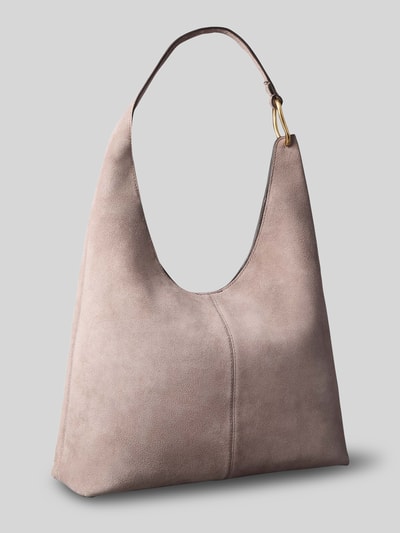 CK Calvin Klein Henkeltasche aus echtem Leder mit Label-Prägung Taupe 4