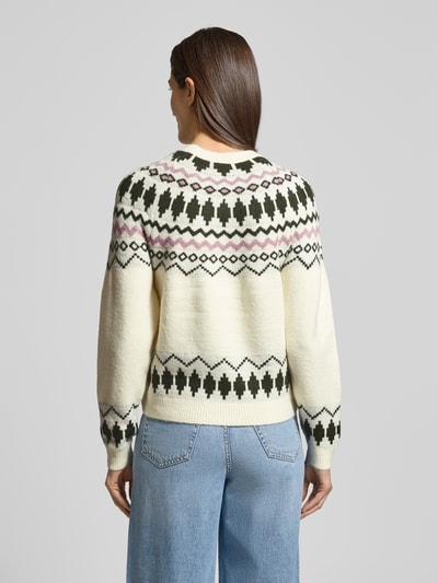 Vila Strickpullover mit Rundhalsausschnitt Modell 'PEYSA' Offwhite 5