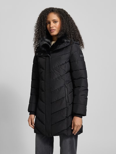 NAUTGÅRD Gewatteerde lange jas met Sorona® Aura-vulling
 Zwart - 4