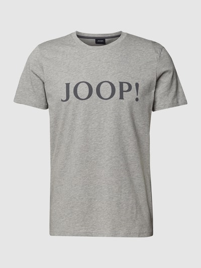 JOOP! Collection T-shirt met labelprint Zilver - 2