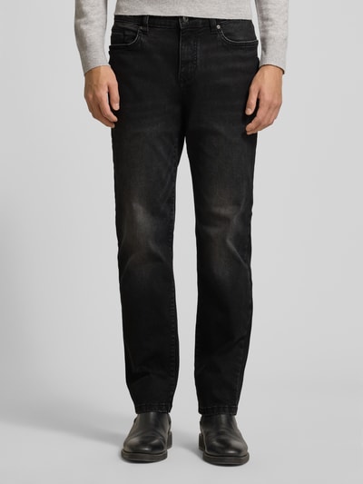 MCNEAL Regular fit jeans in used-look Antraciet - 4