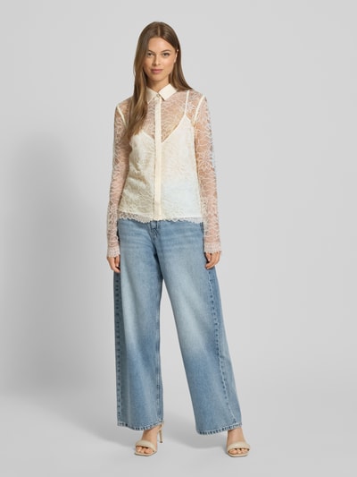 Guess Regular Fit Bluse im 2-in-1-Look Weiss 1