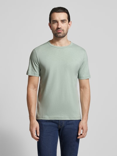 Tom Tailor Regular Fit T-Shirt aus reiner Baumwolle Lind 4
