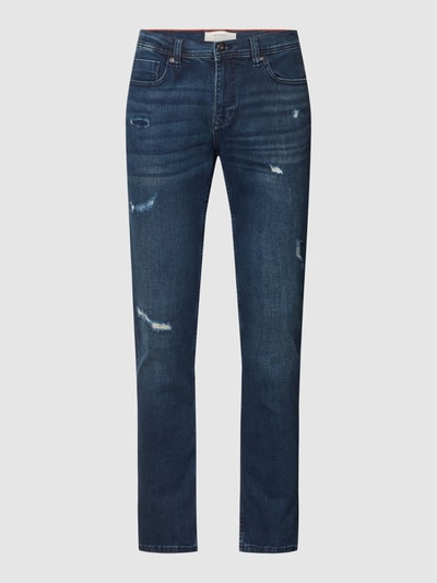 MCNEAL Jeans in used-look Rookblauw - 2