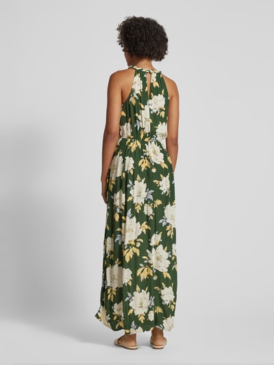 Vila Maxi-jurk met bloemenprint, model 'MESA' Groen - 5