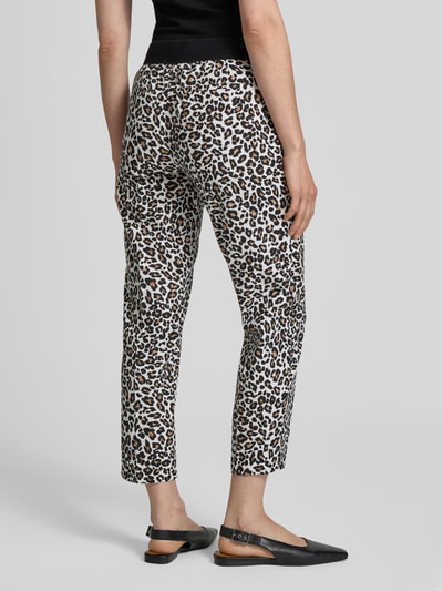 Betty Barclay Spodnie do garnituru o kroju slim fit w kant Beżowy 5