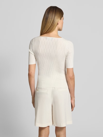 Marc Cain Strickshirt aus Viskose-Mix mit Strukturmuster Sand 5