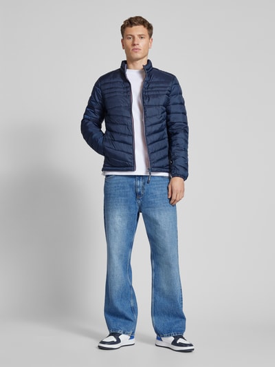 Jack & Jones Steppjacke mit Stehkragen Modell 'HERO' Dunkelblau 1