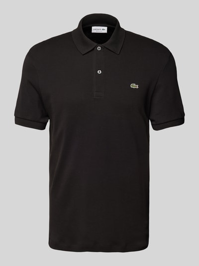 Lacoste Regular fit poloshirt met labeldetail Zwart - 2