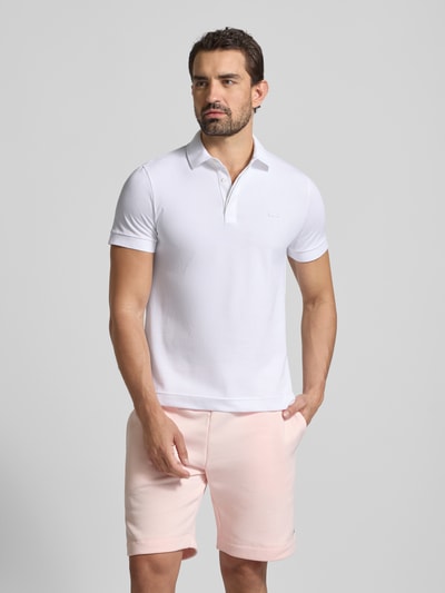 Lacoste Regular Fit Poloshirt aus Baumwoll-Mix Weiss 4