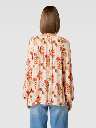 MOS MOSH Blouseshirt met all-over bloemendesign, model 'TJANA' Rosé - 5