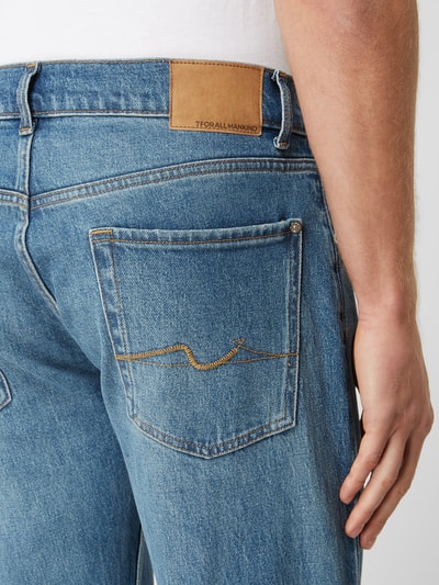 7 For All Mankind Straight Fit Jeans mit Stretch-Anteil Modell 'The Straight' Jeansblau 3